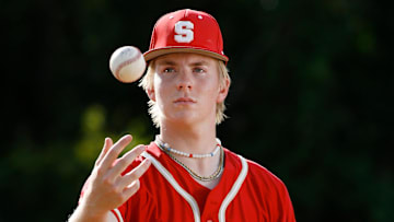 Bishop Snyder pitcher Aidan King has been selected as the Florida Times-Union's All-First-Coast baseball player of the year. The senior is headed to Gainesville to play baseball at the University of Florida. Photographed Thursday, June 6, 2024. [Bob Self/Florida Times-Union]