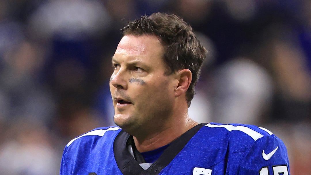 Philip Rivers of the Indianapolis Colts walks off the field
