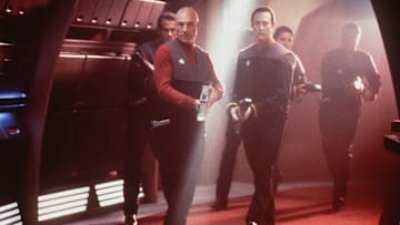 1996 Patrick Stewart stars in the new movie "Star Trek: First Contact".