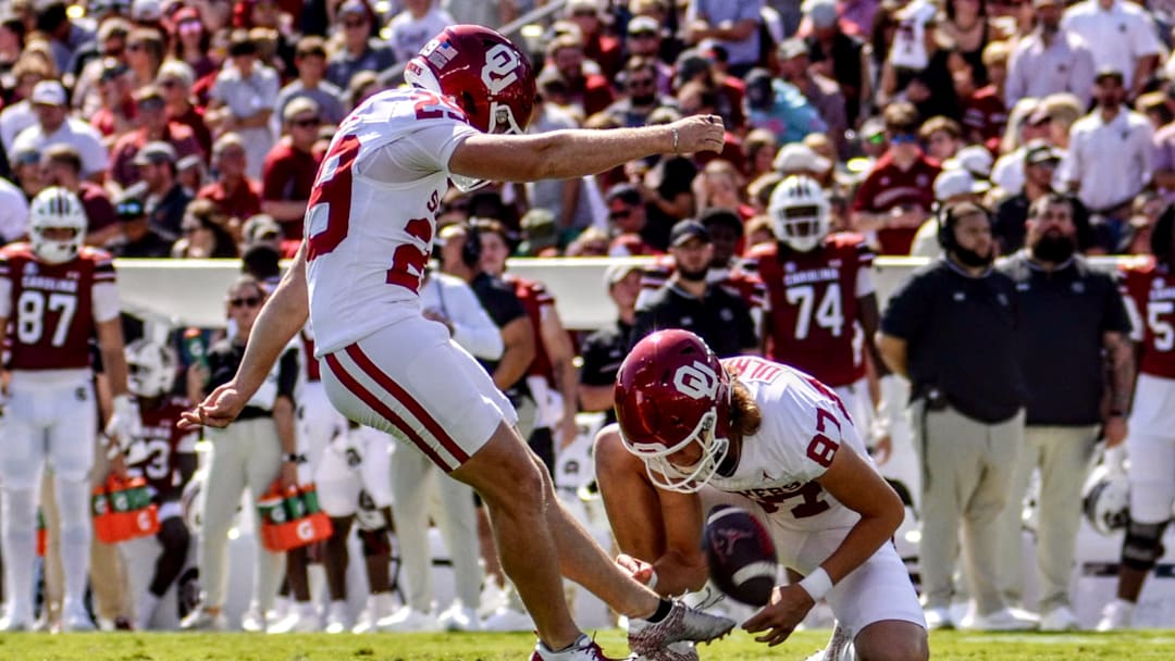 Oklahoma kicker Tate Sandell, punter Jacob Ulrich