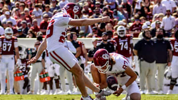 Oklahoma kicker Tate Sandell, punter Jacob Ulrich