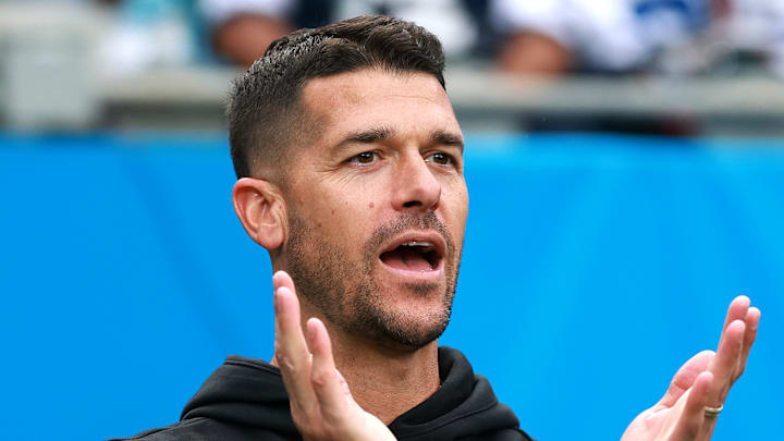 Carolina Panthers head coach Dave Canales