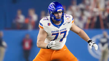 Boise State Broncos offensive tackle Kage Casey.