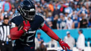 Tennessee Titans running back Derrick Henry (22) sheds off the tackle of Indianapolis Colts defensive tackle Taven Bryan (96) for a first down during their game at Nissan Stadium in Nashville, Tenn., Sunday, Dec. 3, 2023.