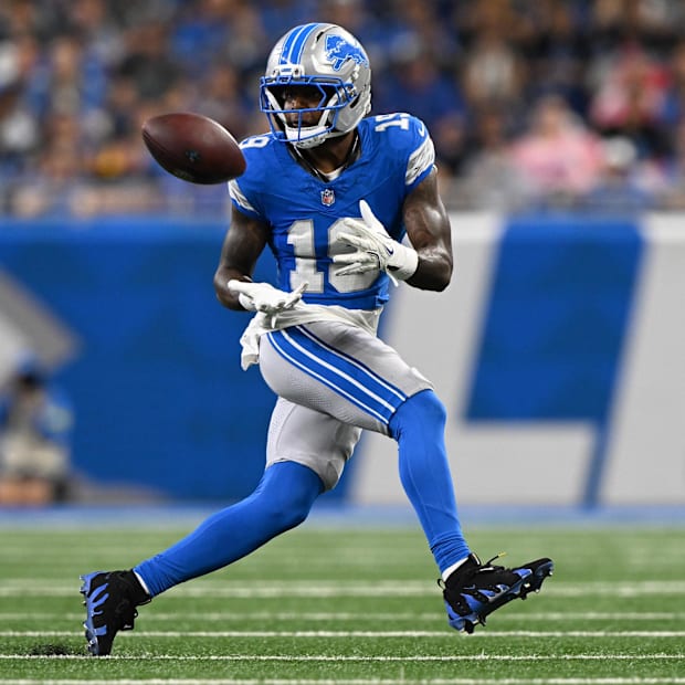 Detroit Lions receiver Dominic Lovett 