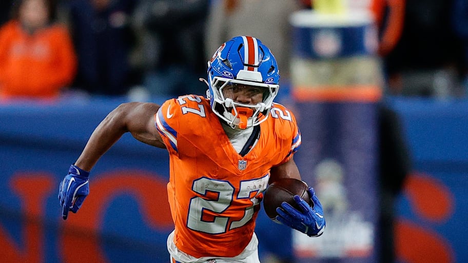 Denver Broncos running back J.K. Dobbins