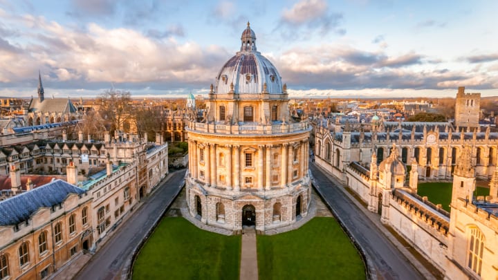 The Radcliffe Camera at the University of Oxford, the oldest university in the English-speaking world.