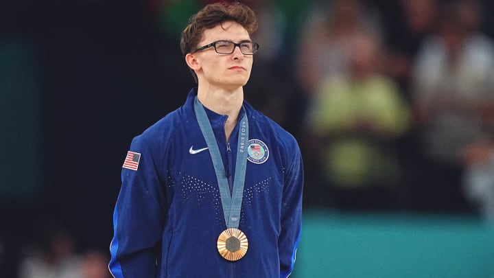 Stephen Nedoroscik won another bronze medal Saturday at the Olympics. 