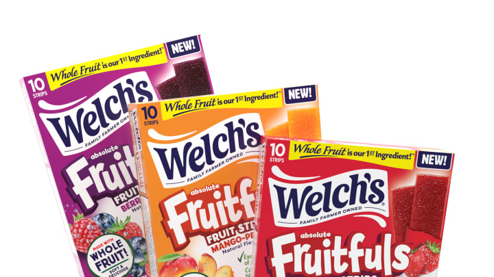 Welch’s Absolute Fruitfuls Strips in three flavors