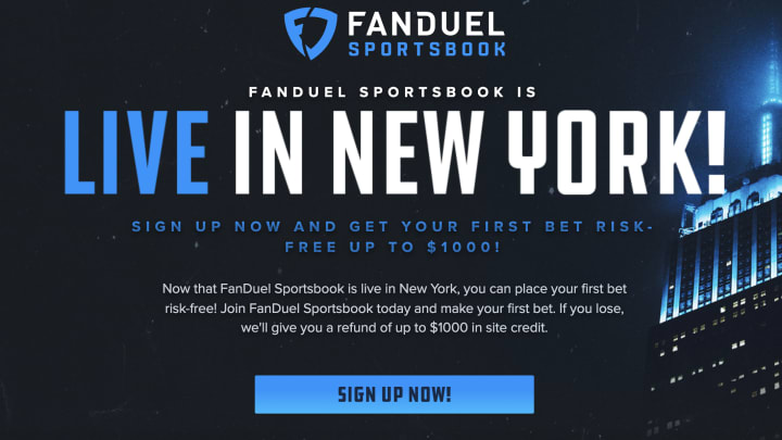 FanDuel Sportsbook goes live in New York.