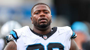 Carolina Panthers offensive lineman Damien Lewis