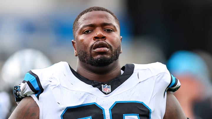 Carolina Panthers offensive lineman Damien Lewis