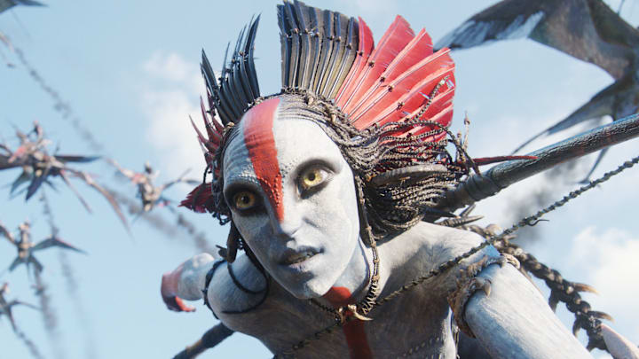 Varang (Oona Chaplin) in 20th Century Studios' AVATAR: FIRE AND ASH. Photo courtesy of 20th Century Studios. © 2025 20th Century Studios. All Rights Reserved.