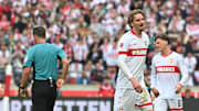 Nick Woltemade sah gegen Werder Gelb-Rot