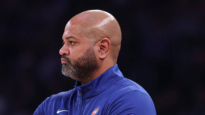 Dec 7, 2024; New York, New York, USA; Detroit Pistons head coach JB Bickerstaff: Vincent Carchietta-Imagn Images
