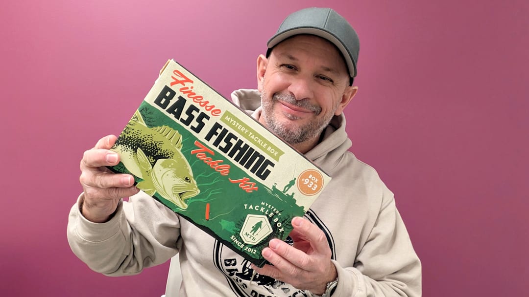 The new Mystery Tackle Box 'Finesse' Bass Fishing Kit curates the perfect selection of lures to coax finicky bass.