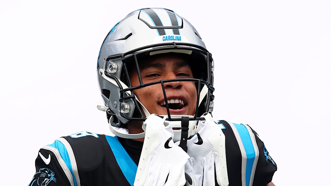 Carolina Panthers wide receiver Jalen Coker