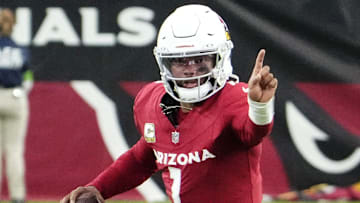 Arizona Cardinals quarterback Kyler Murray (1) scrambles against the Atlanta Falcons in the second
