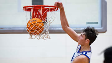 Arnold senior Alex Steen dunks in the second half. Bay High hosted Arnold in a boys basketball game Friday, February 4, 2022.

002 020422 Arnold At Bay Boys Bb