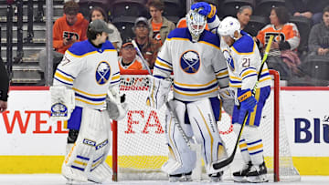 Buffalo Sabres goalies Devon Levi and Ukko-Pekka Luukkonen
