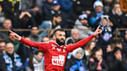 Franck Honorat égalise face au Paris Saint-Germain en fin de première période.
