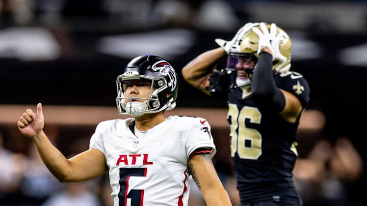 Atlanta Falcons place kicker Younghoe Koo Atlanta Falcons place kicker Younghoe Koo