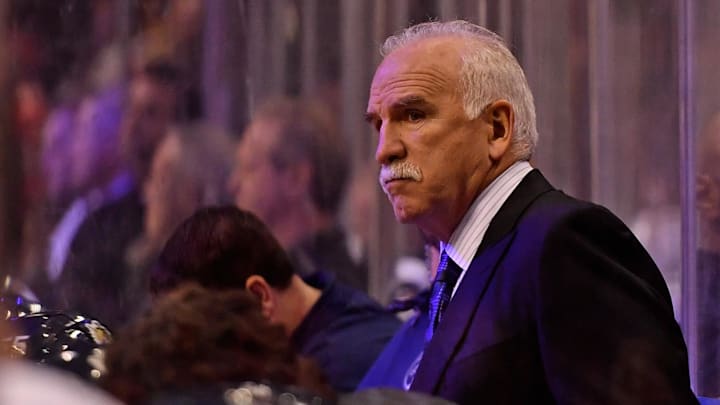 Then-Florida Panthers head coach Joel Quenneville on Dec 3, 2019. Then-Florida Panthers head coach Joel Quenneville on Dec 3, 2019.