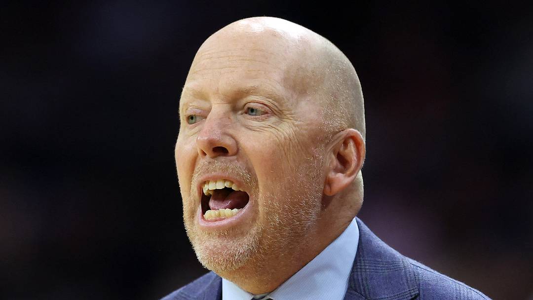 Mar 22, 2026; Philadelphia, PA, USA; UCLA Bruins head coach Mick Cronin reacts in the first half during a second round game of the men's 2026 NCAA Tournament at Xfinity Mobile Arena. Mandatory Credit: Bill Streicher-Imagn Images