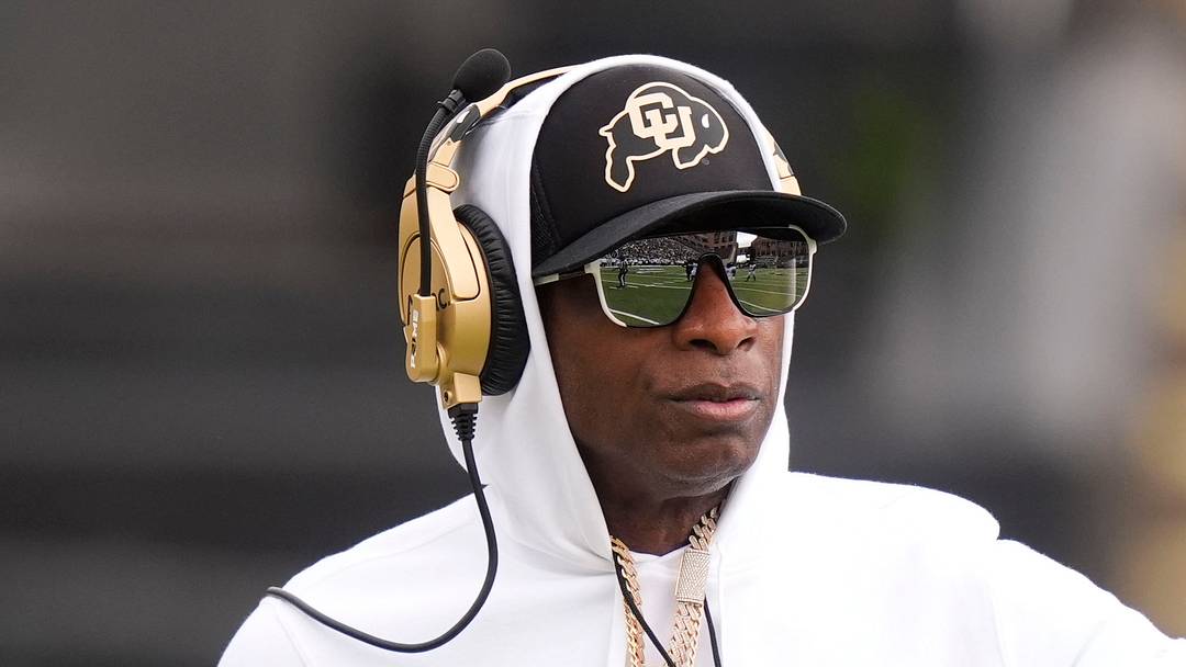 Apr 11, 2026; Boulder, CO, USA; Colorado Buffaloes head coach Deion Sanders during the spring game at Folsom Field. Mandatory Credit: Ron Chenoy-Imagn Images Apr 11, 2026; Boulder, CO, USA; Colorado Buffaloes head coach Deion Sanders during the spring game at Folsom Field. Mandatory Credit: Ron Chenoy-Imagn Images
