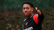 It was thumbs up for Myles Lewis-Skelly after Arsenal's appeal