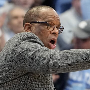 UNC basketball head coach Hubert Davis