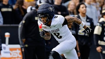 Apr 19, 2025; Boulder, CO, USA; Colorado Buffaloes wide receiver Joseph Williams (8) during the spring game at Folsom Field. Mandatory Credit: Isaiah J. Downing-Imagn Images