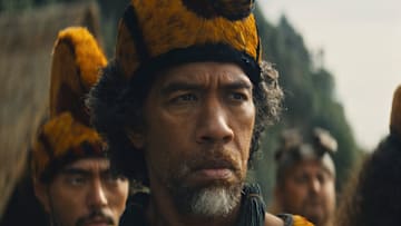 Moses Goods in "Chief of War," now streaming on Apple TV+.