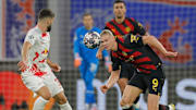Erling Haaland passou em branco no primeiro jogo de mata-mata da Champions League