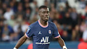 Idrissa Gueye sous les couleurs du Paris Saint-Germain. 