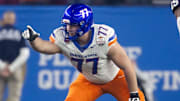 Boise State Broncos offensive tackle Kage Casey.