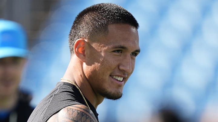 Carolina Panthers wide receiver Tetairoa McMillan 