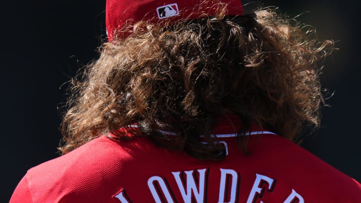 Cincinnati Reds non-roster invitee pitcher Rhett Lowder walks to the bullpen, Sunday, Feb. 18, 2024, at the team's spring training facility in Goodyear, Ariz.