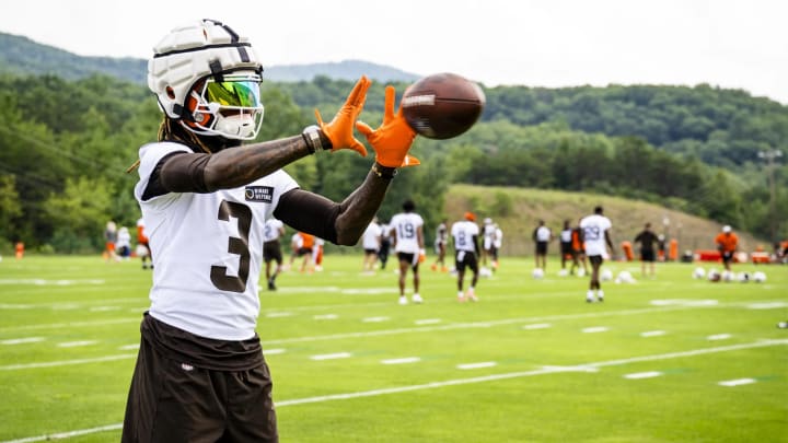 Wide receiver Jerry Jeudy during Browns' Walk Though