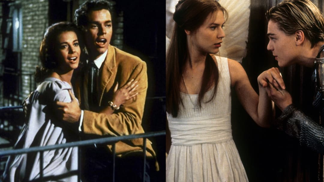 'West Side Story' (1961); 'Romeo + Juliet' (1996) 'West Side Story' (1961); 'Romeo + Juliet' (1996)