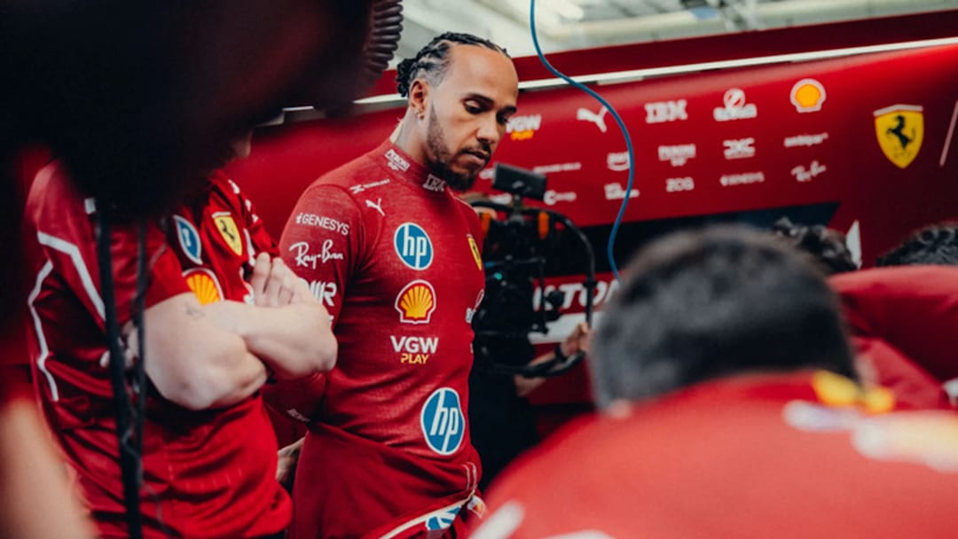 Lewis Hamilton prior to making his official Ferrari debut 