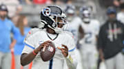 Tennessee Titans quarterback Cam Ward