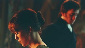 Keira Knightley and Matthew Macfadyen in Pride & Prejudice (2005). Keira Knightley and Matthew Macfadyen in Pride & Prejudice (2005).
