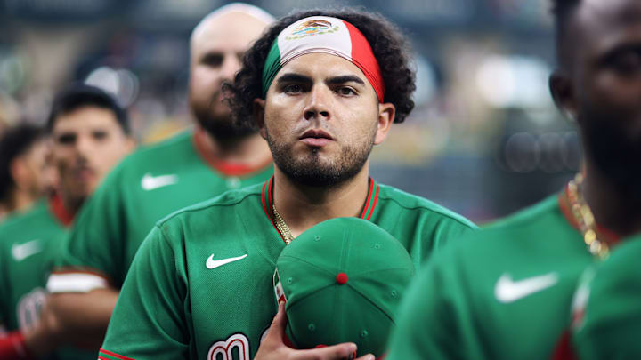 Jonathan Aranda, el inicialista estrella de los Tampa Bay Rays, pegó el batazo clave para darle la ventaja definitiva a México. 