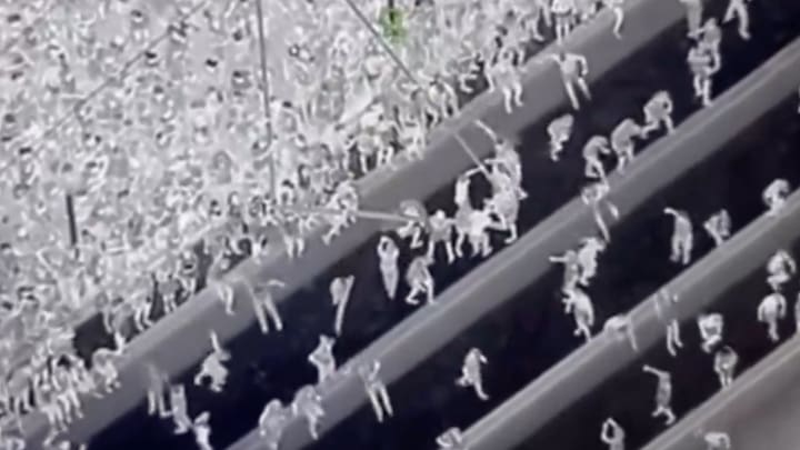 Police footage of Vanderbilt’s goalpost celebration just hits different. Police footage of Vanderbilt’s goalpost celebration just hits different.