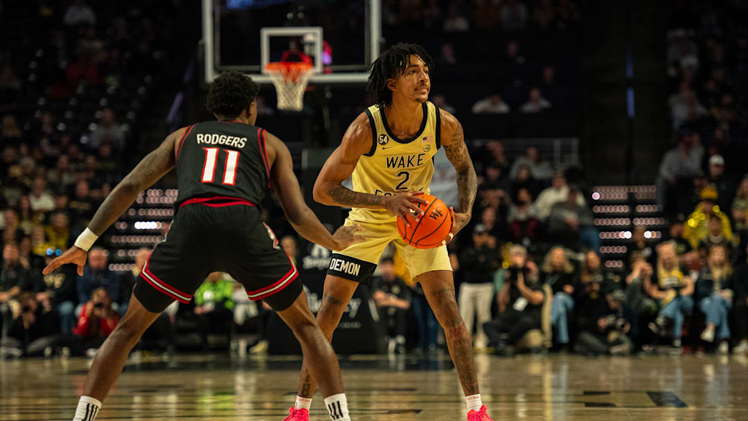 Wake Forest guard Juke Harris against Louisville 