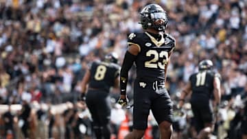 Wake Forest DB Braylon Johnson reacts after a play in the game against Georgia Tech. 