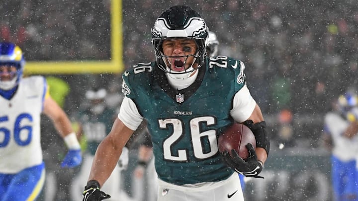 Saquon Barkley's first season with the Eagles ended with a Super Bowl win.