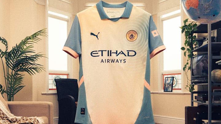 Man City and Oasis have collaborated for this kit