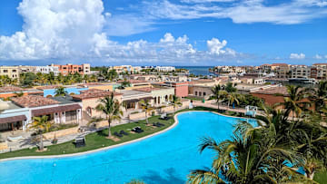 The view from my 5th floor terrace at the Sports Illustrated Resorts Marina & Villas Cap Cana.